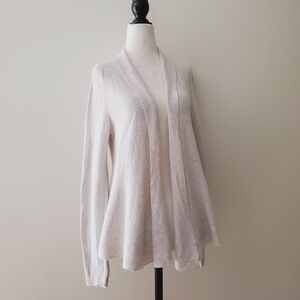 Eileen Fisher Organic Cotton Knit Open Cardigan